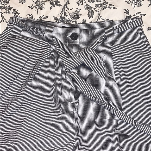 Frank and Oak Good Cotton Striped Wide-Leg Pants - Picture 4 of 8